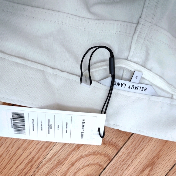 Helmut lang ivory "creased jean" canvas pants - Picture 3 of 8